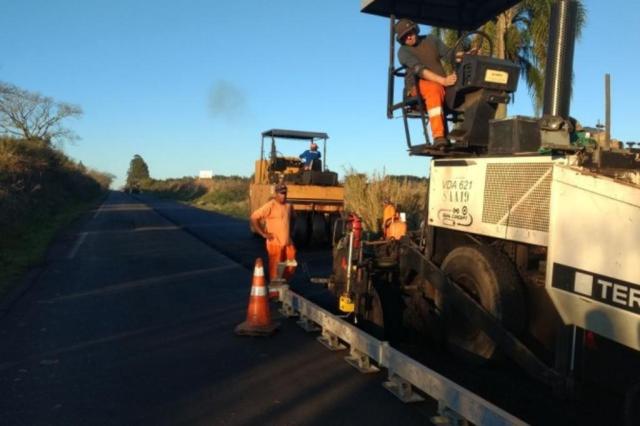 Obras na ERS-149, entre São Sepé e Formigueiro