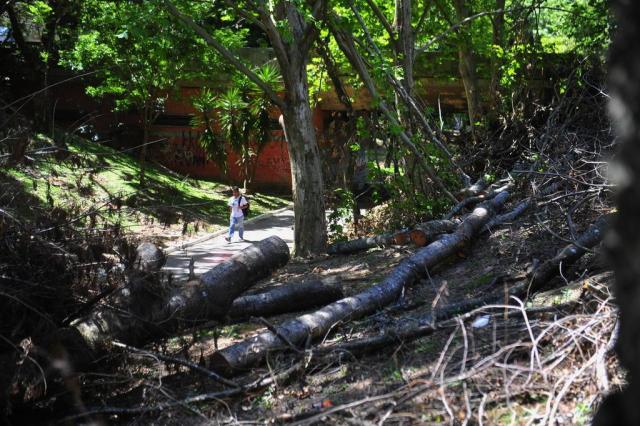  SANTA MARIA, RS, BRASIL. 14/11/2017.Situação de alguns locais após o temporalFOTO: GABRIEL HAESBAERT / NEWCO DSM