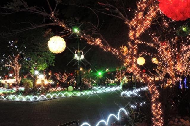 Decoração do Natal de Luz em Agudo. Foto de arquivo