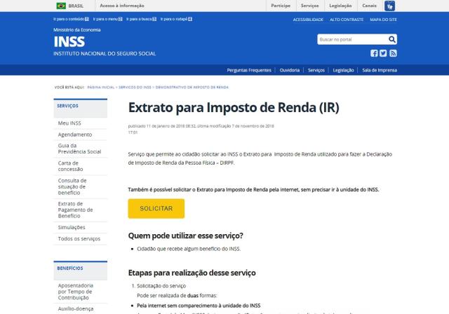 Imposto De Renda 2019 Como Aposentados Podem Consultar O Informe De Rendimentos Notícias 6771