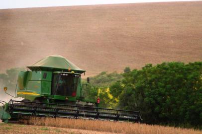 Em Cruz Alta no noroeste do Estado os irmaos Aldemir e Ajadir Machiavelli iniciaram a colheita de soja nos 2 7 mil hectares cultivados Na foto Jonardo Machiaveli 25 anos filho de Ajadir que acompanha a colheita dos graos produzidos pela familia colheita,soja,Cruz Alta,Machiavelli