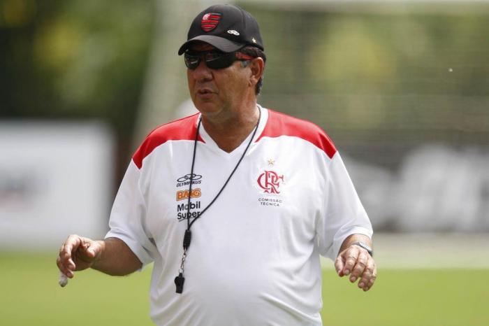 Joel Santana,técnico do Flamengo / André Portugal