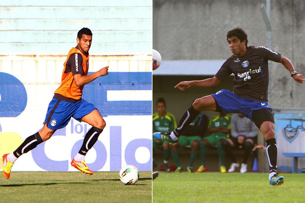 Montagem sobre fotos de Lucas Uebel, Divulgação Grêmio/null