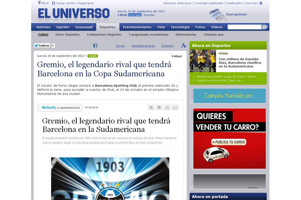 Reprodução, eluniverso.com/null