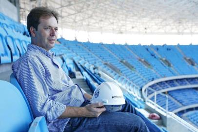  

PORTO ALEGRE, RS, BRASIL, 16/11/2012, 15h: Eduardo Antonini, responsável pela construção da Arena do Grêmio (Foto Félix Zucco/Agência RBS).