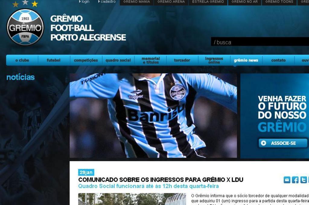 Divulgação/Grêmio