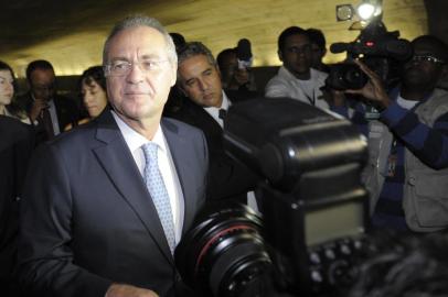 BRASILIA, DF, 1-2-2013: Senador Renan Calheiros (PMDB-AL), concede entrevista para falar sobre sua candidatura à presidência do Senado para o biênio 2013/2014. (Foto: Marcos Oliveira/Divulgação Agência Senado)