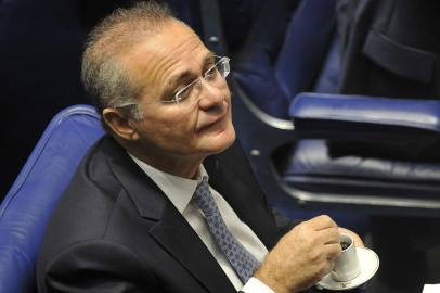 BRASÍLIA, 01/02/2013 - O senador Renan Calheiros (PMDB-AL) volta à presidência do Senado. Ele foi eleito com 58 votos, contra 18 do senador Pedro Taques (PDT-MT). (Foto: Antônio Cruz/Divulgação ABr