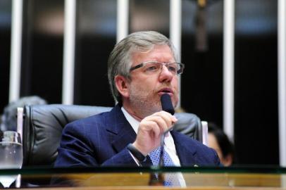 Marco Maia (PT-RS) faz seu últimos discurso como presidente da Câmara dos Deputados.