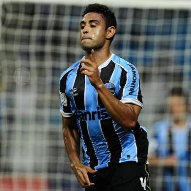  

PORTO ALEGRE, RS, BRASIL 05/03/2013 
FOTO: MAURO VIEIRA / ZERO HORA
Libertadores 2013, Grêmio x Caracas no estádio Arena do Grêmio.
Gol do jogador Werley