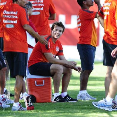  PORTO ALEGRE,RS, BRASIL - 04/01/2013FOTO:MAURO VIEIRA /ZERO HORATreino do Inter com o técnico Dunga no Beira-Rio.Jogador Dagoberto