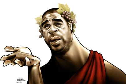 adriano imperador - ilustração - atacante inter