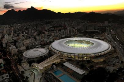 Estádio Maracanã, no Rio de Janeiro, após a reforma para receber a Copa das Confederações 2013 e a Copa do Mundo de 2014.