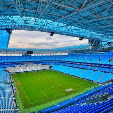  

PORTO ALEGRE, RS, BRASIL, 03-05-2013, 15h20'20": Foto da geral na Arena do Grêmio. (Omar Freitas/Agência RBS, Esportes)