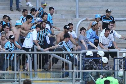 grêmio, geral, arena, briga, brigada militar