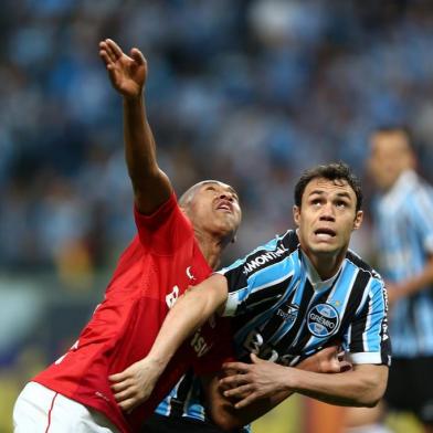  

PORTO ALEGRE, RS, BRASIL, 04-08-2013.Campeonato Brasileiro 2013,clássico de número 397, Grêmio x Inter na Arena. (Foto: Jefferson Botega/Agência RBS / ESPORTE)
Indexador: Jefferson Botega