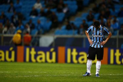  

PORTO ALEGRE, RS, BRASIL, 08-08-2013.Campeonato Brasileiro 2013, Grêmio x Coritiba na Arena. (Foto: Diego Vara /Agência RBS / ESPORTE)