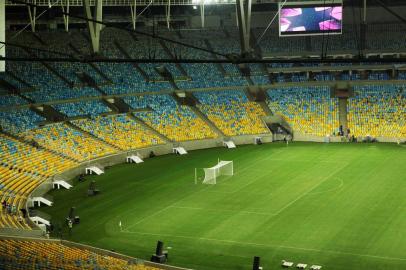 Estádio Maracanã, no Rio de Janeiro, após a reforma para receber a Copa das Confederações 2013 e a Copa do Mundo de 2014.