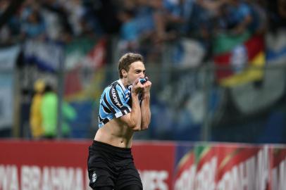  

Jogador Maxi Rodriguez faz gol de empate, Grêmio 1 x 1 Criciúma.
PORTO ALEGRE,RS, BRASIL, 09-10-2013,Campeonato Brasileiro - 27ª rodada,Grêmio x Criciúma na Arena. Foto:RICARDO DUARTE/Agência RBS/ESPORTE)