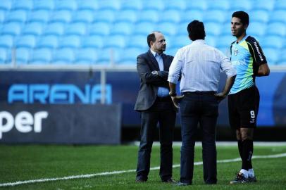  

PORTO ALEGRE, RS, BRASIL, 15-10-2013: Willian Magrão durante o último treino na Arena antes do Grêmio receber o Corinthians pelo Brasileirão, na quarta.  (Foto: Carlos Macedo/Agência RBS, ESPORTE)