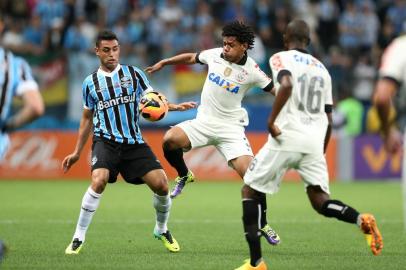  

Jogadores Werley e Romarinho
PORTO ALEGRE,RS,Brasil, 16-10-2013 - Campeonato Brasileiro - 29ª rodada, Grêmio x Corinthians na Arena do Grêmio.( Foto:RICARDO DUARTE/AGÊNCIA RBS)