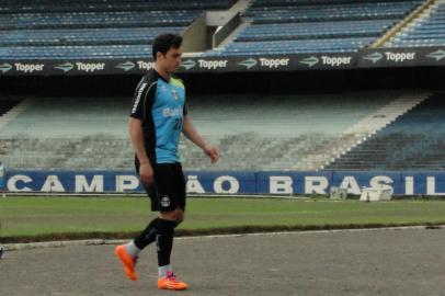 kleber, treino, grêmio, susto, olímpico