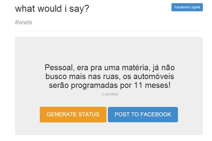 Reprodução, What Would I Say / null