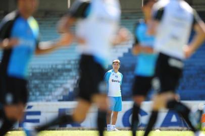  

Treino da equipe do Grêmio, no estádio Olímpico, visando o jogo contra o Goias pela penúltima rodada do Campeonato Brasileiro 2013.
Indexador:                                 