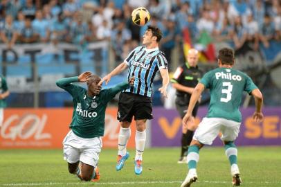  

PORTO ALEGRE, RS, BRASIL ¿ 01-12-2013 ¿ Brasileirão, 37ª Rodada Grêmio e Goiás na Arena do Grêmio, comemoração do gol, Barcos (FOTO: RICARDO DUARTE/AGÊNCIA RBS, ESPORTE)