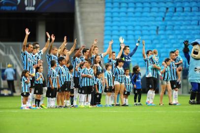  

PORTO ALEGRE, RS, BRASIL ¿ 26-01-2014 ¿ 3ª Rodada do Gauchão. Jogo Grêmio e Aimoré, na Arena do Grêmio (FOTO: DIOGO ZANATTA/ESPECIAL, ESPORTE)