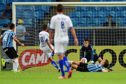  

PORTO ALEGRE, RS, BRASIL ¿ 26-01-2014 ¿ 3ª Rodada do Gauchão. Jogo Grêmio e Aimoré, na Arena do Grêmio (FOTO: BRUNO ALENCASTRO\AGÊNCIA RBS, ESPORTE)