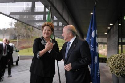 Reunião entre Dilma e Blatter na Fifa