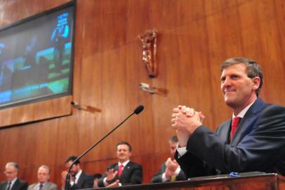 Posse do deputado estadual Gilmar Sossella como presidente da Assembleia Legislativa