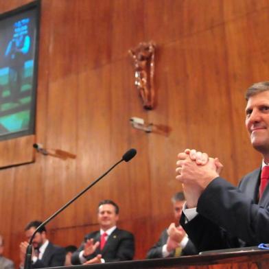 Posse do deputado estadual Gilmar Sossella como presidente da Assembleia Legislativa