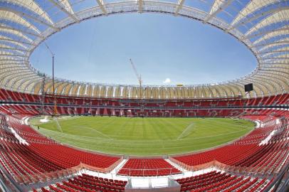  

PORTO ALEGRE, RS, BRASIL, 28-01-2014 : Imagens dos bastidores do novo estádio Beira Rio, casa do Internacional e palco principal da Copa do Mundo em Porto Alegre. (Foto: OMAR FREITAS/Agência RBS, Esportes)
Indexador: Omar Freitas