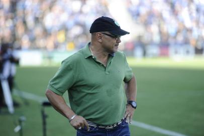  

CAXIAS DO SUL, RS, BRASIL, 02/02/2014. Juventude x Grêmio, jogo válido pela quinta rodada do campeonato gaúcho (Gauchão 2014) e realizado no estádio Alfredo Jaconi em Caxias do Sul. (Porthus Junior/Pioneiro)