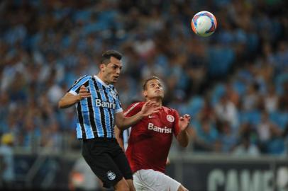  

PORTO ALEGRE, RS, BRASIL ¿ 09-02-2014 - Clássico Gre-Nal 399, na Arena do Grêmio (FOTO: MAURO VIEIRA/AGÊNCIA RBS, ESPORTE)