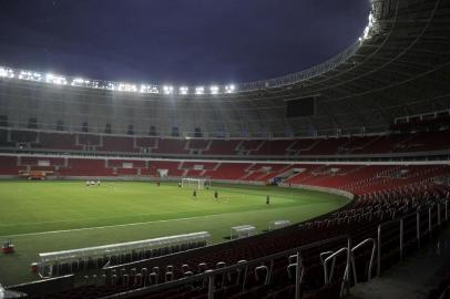  

PORTO ALEGRE ,BRASIL,RS - 12/02/2014 - Treino no estádio Beira-Rio.(FOTO:LAURO ALVES /AGÊNCIA RBS)