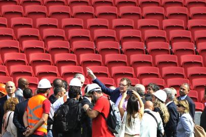  

PORTO ALEGRE,RS,BRASIL , 18-02-2014 - Visita do secretário-geral da Fifa, Jérôme Valcke, ao Beira-Rio. Haverá visita ao campo e estádio e, depois, coletiva. ( FOTO : LAURO ALVES / AGENCIA RBS / ESPORTE )