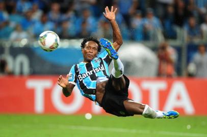  PORTO ALEGRE,BRASIL,RS - 25/02/2014 - Libertadores, Grêmio x Atlético Nacional na Arena.(FOTO:DIEGO VARA/AGÊNCIA RBS)Jogador Zé RobertoIndexador:                                 