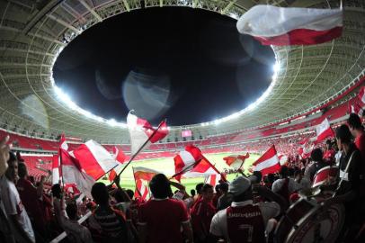  

PORTO ALEGRE, RS, BRASIL, 26-02-214: Fotos para a matéria especial sobre o segundo teste do Novo Beira-Rio, realizado durante o jogo INTER X BRASIL-PEL, em partida válida pelo Campeonato Gaúcho. (Foto: Carlos Macedo/Agência RBS, ESPORTES)