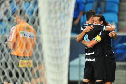  

PORTO ALEGRE, RS, BRASIL - 09-03-2014 - Partida entre Grêmio e Passo Fundo na Arena do Grêmio (FOTO: DIEGO VARA/AGÊNCIA RBS, ESPORTE)