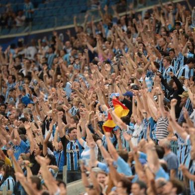  

PORTO ALEGRE, RS, BRASIL ¿ 01-12-2013 ¿ Brasileirão, 37ª Rodada Grêmio e Goiás na Arena do Grêmio, comemoração do gol, Barcos (FOTO: RICARDO DUARTE/AGÊNCIA RBS, ESPORTE)