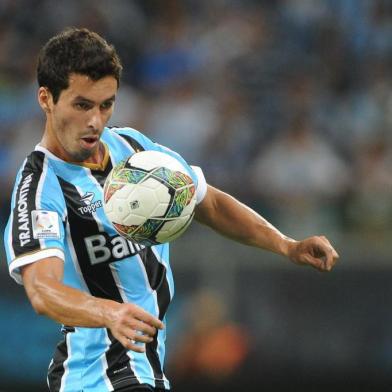  

PORTO ALEGRE,BRASIL,RS - 13/03/2014 - Libertadores 2014, 1ª Fase - Grêmio x Newell's Old Boys no estádio Arena.(FOTO: DIEGO VARA/AGÊNCIA RBS)
Jogador Riveros