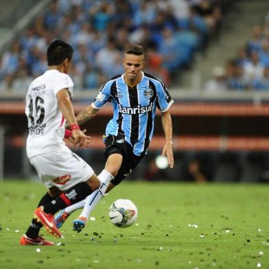  

PORTO ALEGRE,BRASIL,RS - 13/03/2014 - Libertadores 2014, 1ª Fase - Grêmio x Newell's Old Boys no estádio Arena.(FOTO:FÉLIX ZUCCO/AGÊNCIA RBS)
Jogador Luan