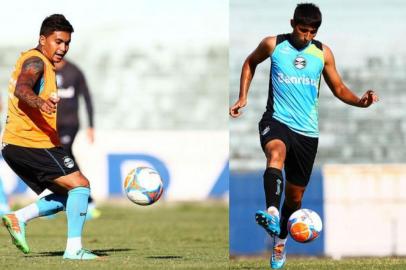 dudu, alán ruiz, grêmio, futebol, treino