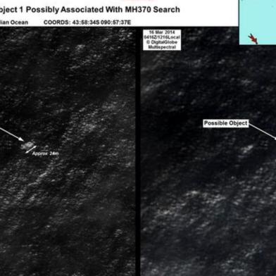  

O primeiro-ministro australiano, Tony Abbot, anunciou nesta quinta-feira que satélites avistaram dois objetos "possivelmente relacionados" com o voo MH370 da Malaysia Airlines, desaparecido misteriosamente há 12 dias.