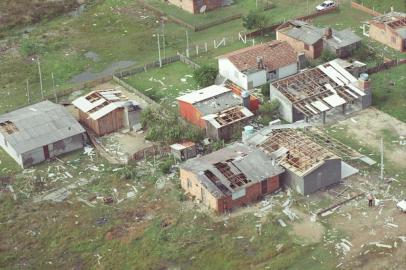 
Furacão Catarina, destruição em Criciúma.