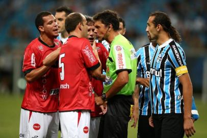  

PORTO ALEGRE,BRASIL,RS - 26/03/2014 - Gauchão - Semifinal, Grêmio x Brasil-PEL na Arena.(FOTO:JEFFERSON BOTEGA/AGÊNCIA RBS)