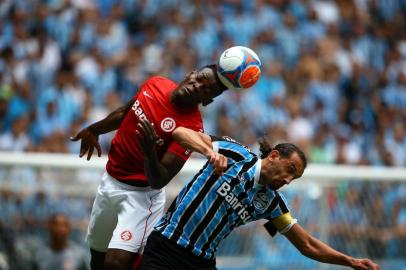  

PORTO ALEGRE, RS, BRASIL, 30-03-2014:Campeonato Gaúcho - primeiro jogo da final (Gre-Nal 400), Grêmio x Inter na Arena (Foto:Mauro Vieira/Agência RBS)